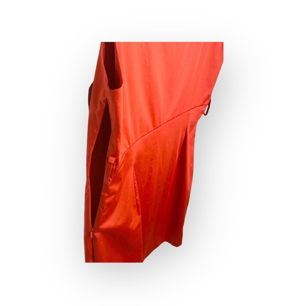 new Love Moschino ☻︎ V Neck Shift Mini Dress ☻︎ Party Soirée ☻︎ Shiny Red ☻︎ 10 - Picture 7 of 17